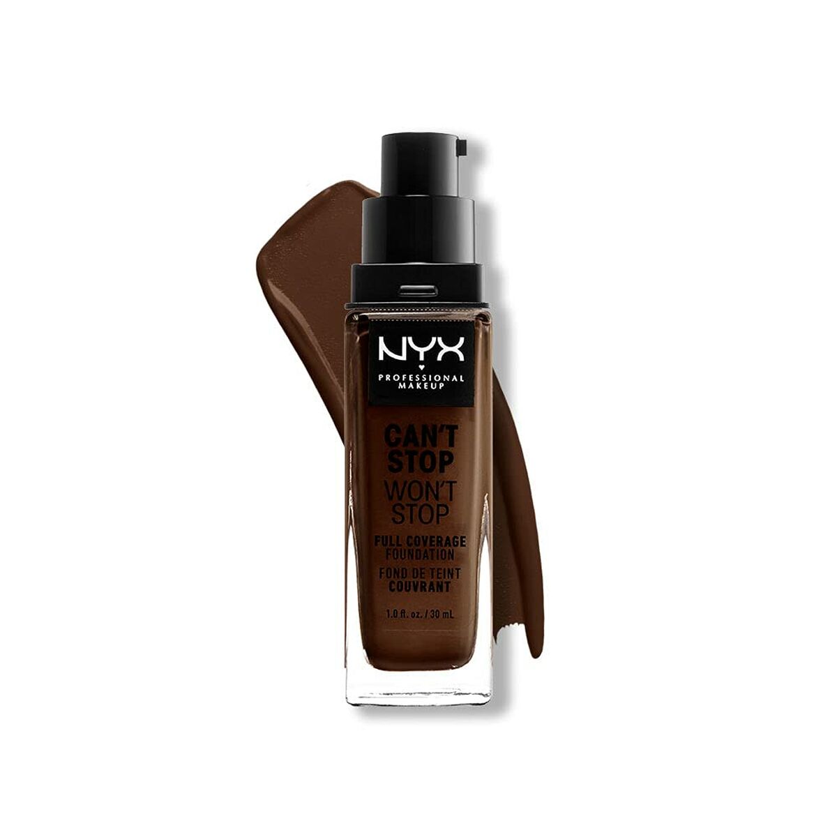 Crème Make-up Base NYX Can't Stop Won't Stop Deep Ebony 30 ml - Nova Cosmetici