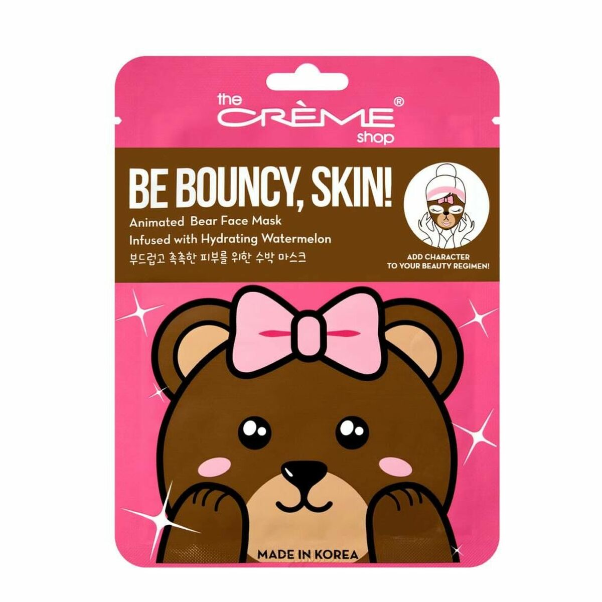 Facial Mask The Crème Shop Be Bouncy, Skin! Bear (25 g) - Nova Cosmetici