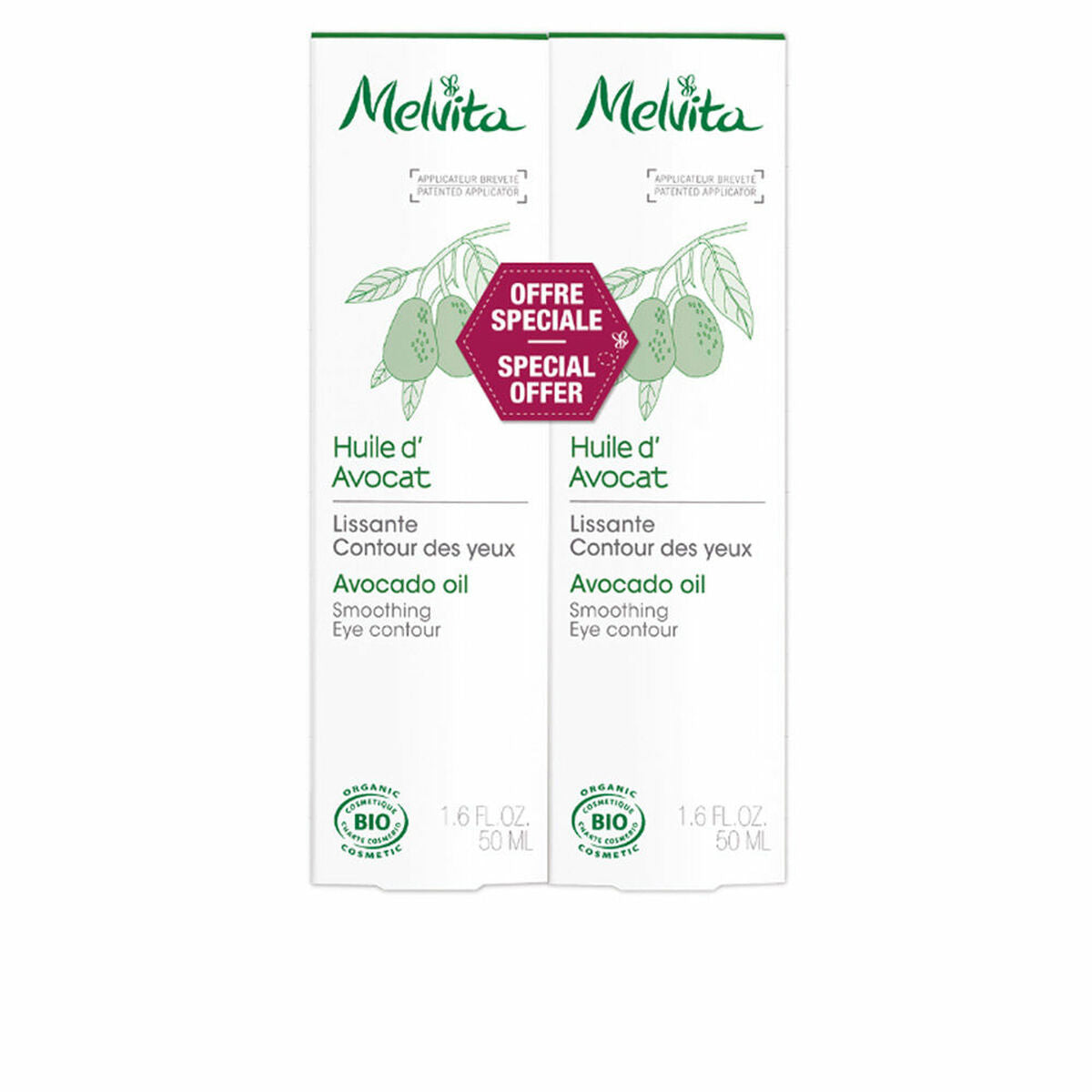 Facial Oil Huiles de Beaute Bio Melvita Avocado oil (50 ml) - Nova Cosmetici