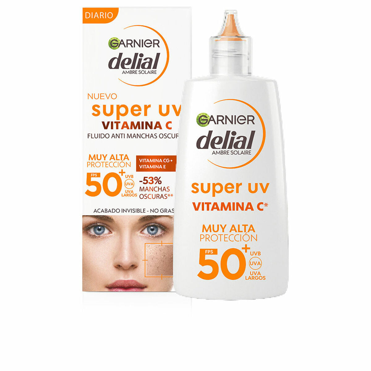 Anti-Brown Spot Cream Garnier Delial Super UV Spf 50 62,65 ml Vitamin C - Nova Cosmetici