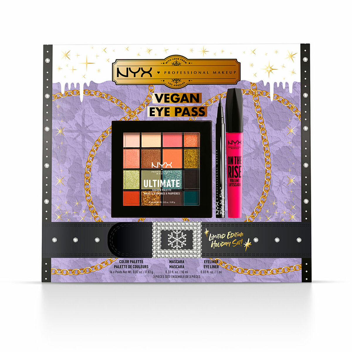 Make-Up Set NYX Vegan Eye Pass Limited Edition Limited edition 3 Pieces - Nova Cosmetici