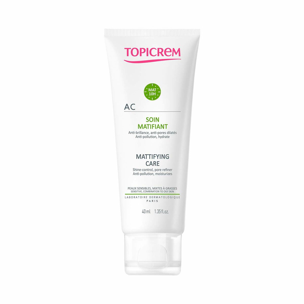 Facial Cream Topicrem Ac Gel Mattifying finish 40 ml - Nova Cosmetici