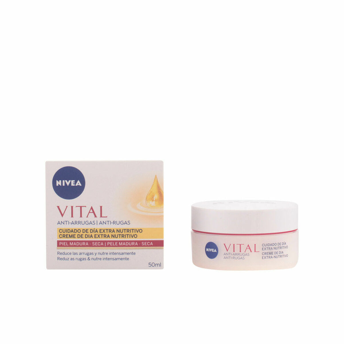 Anti-Wrinkle Cream Nivea Vital 50 ml - Nova Cosmetici