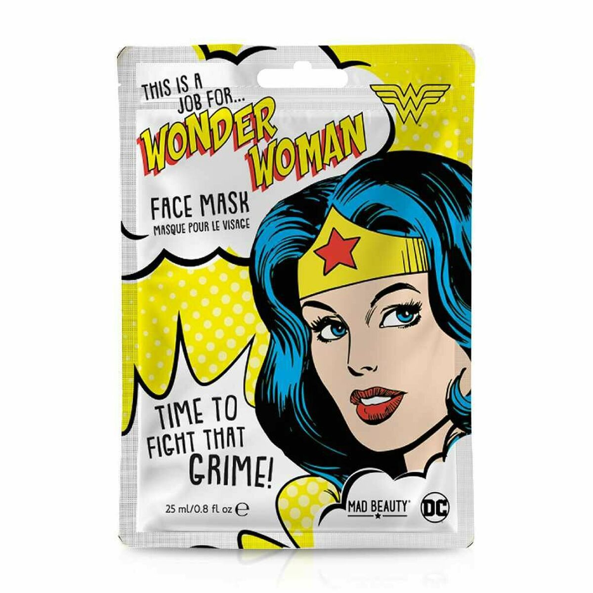Facial Mask Mad Beauty DC Wonder Woman (25 ml) - Nova Cosmetici