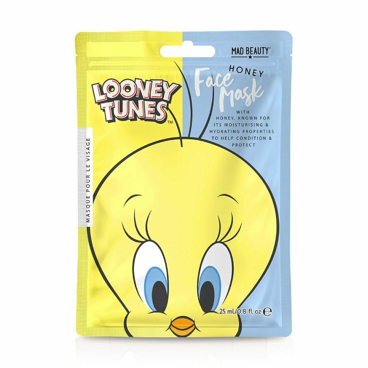 Facial Mask Mad Beauty Looney Tunes Piolín Honey (25 ml) - Nova Cosmetici