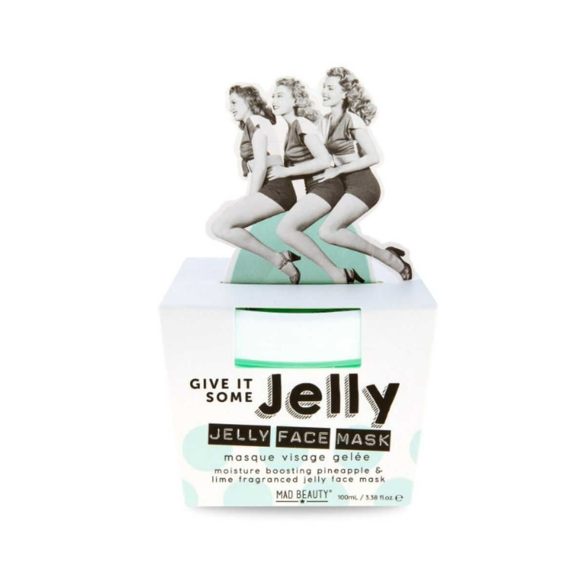 Facial Mask Mad Beauty Give It Some Jelly 100 ml Pineapple Lime - Nova Cosmetici