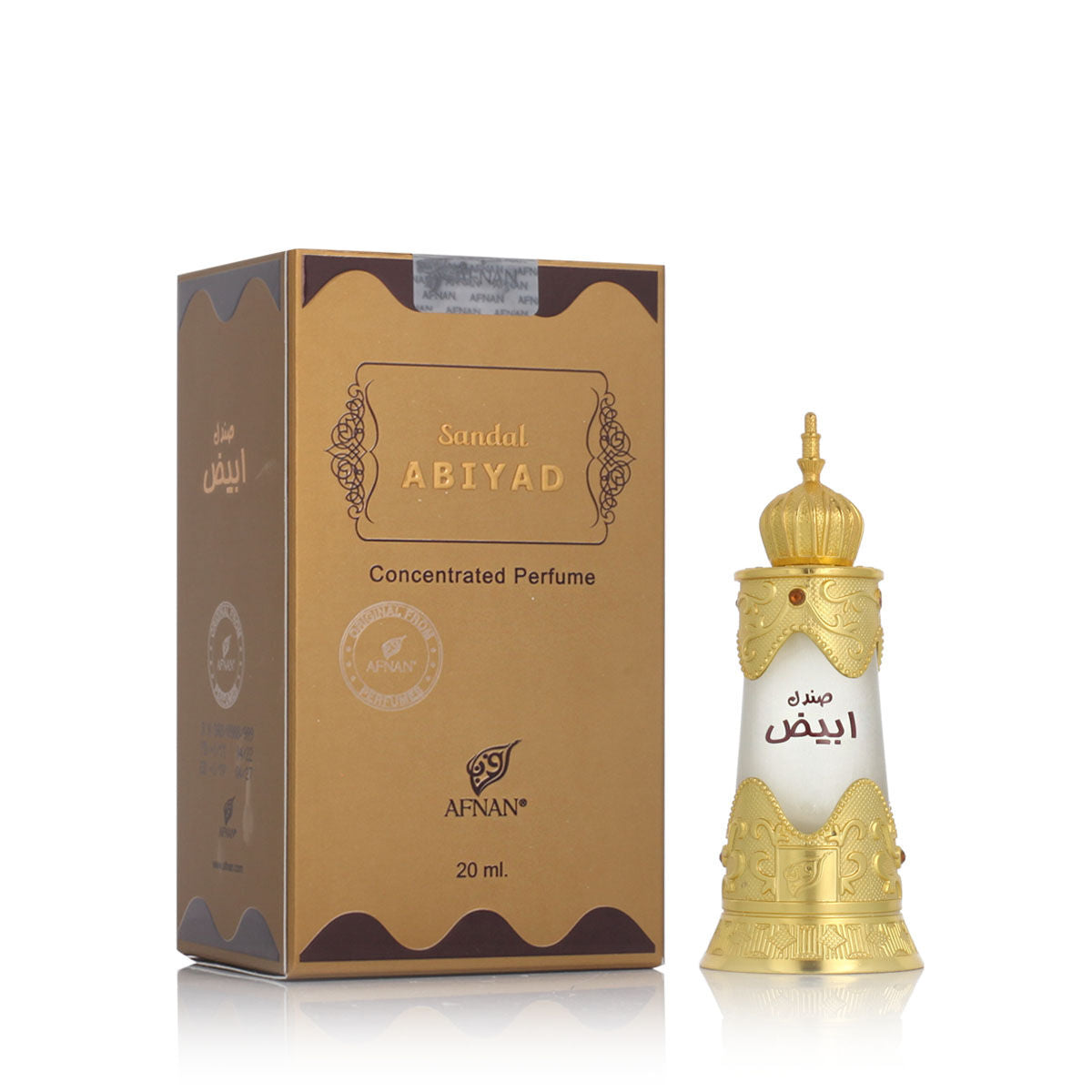 Fragrance oil Afnan Abiyad Sandal Abiyad Sandal 20 ml - Nova Cosmetici