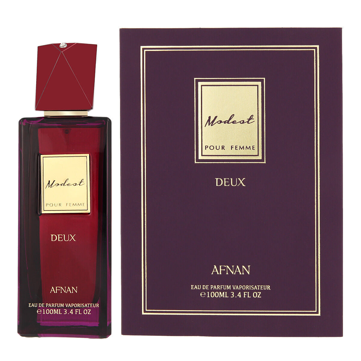 Women's Perfume Afnan Modest Deux Pour Femme 100 ml edp Modest Deux - Nova Cosmetici