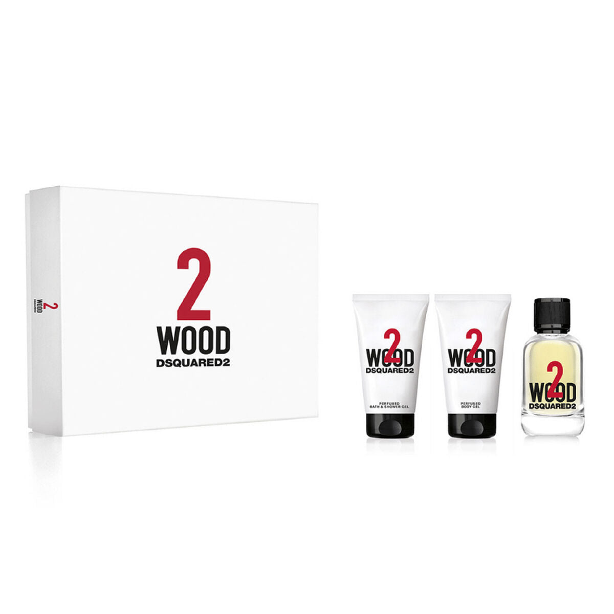Women's Perfume Set Dsquared2 2 Wood 2 Wood 3 Pieces - Nova Cosmetici