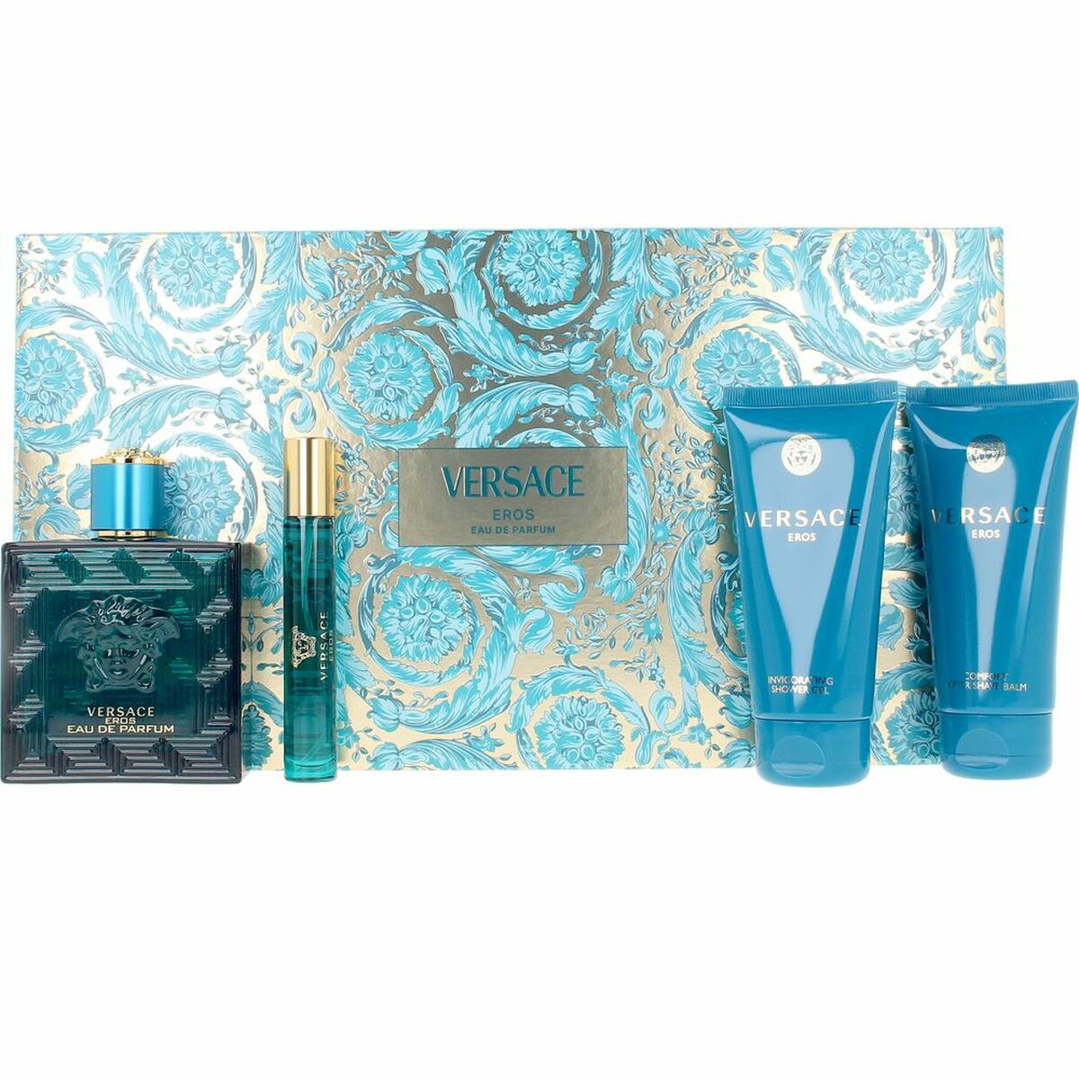 Men's Perfume Set Versace EROS 4 Pieces - Nova Cosmetici