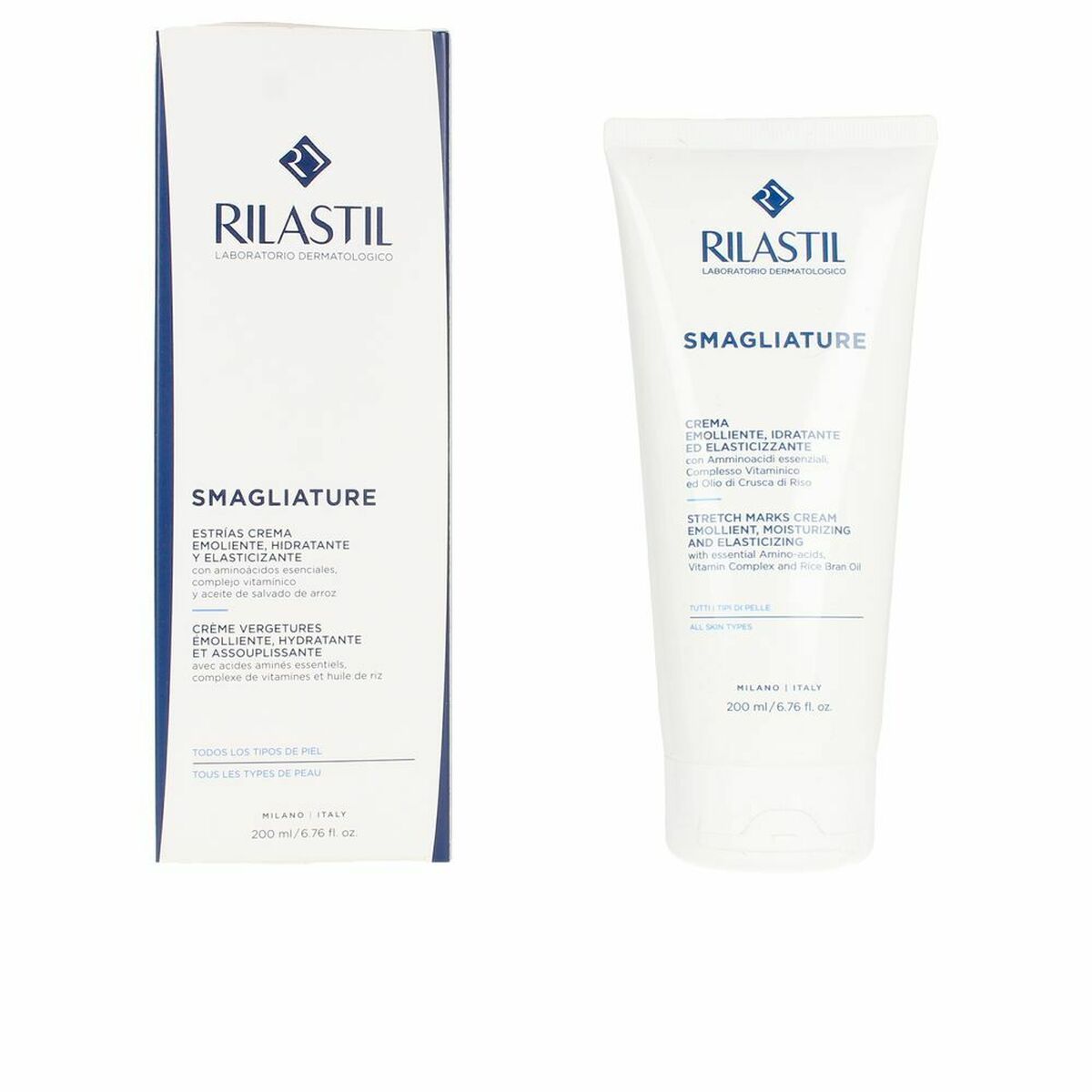 Anti-Stretch Mark Cream Rilastil Smagliature 200 ml - Nova Cosmetici