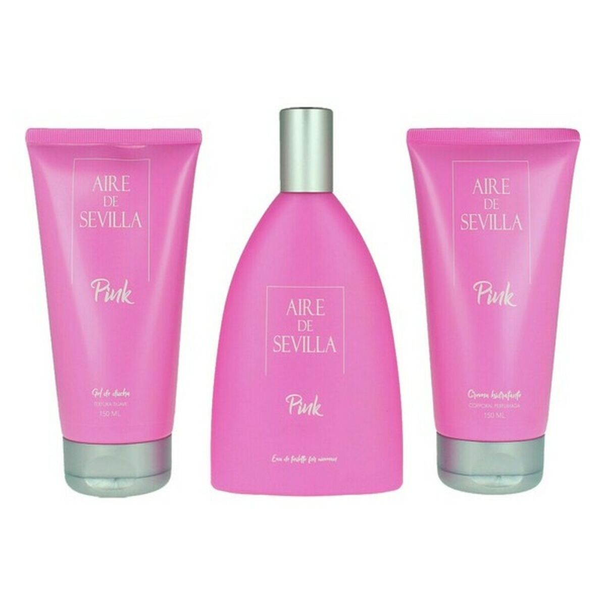 Women's Perfume Set Pink Aire Sevilla EDT (3 pcs) (3 pcs) - Nova Cosmetici
