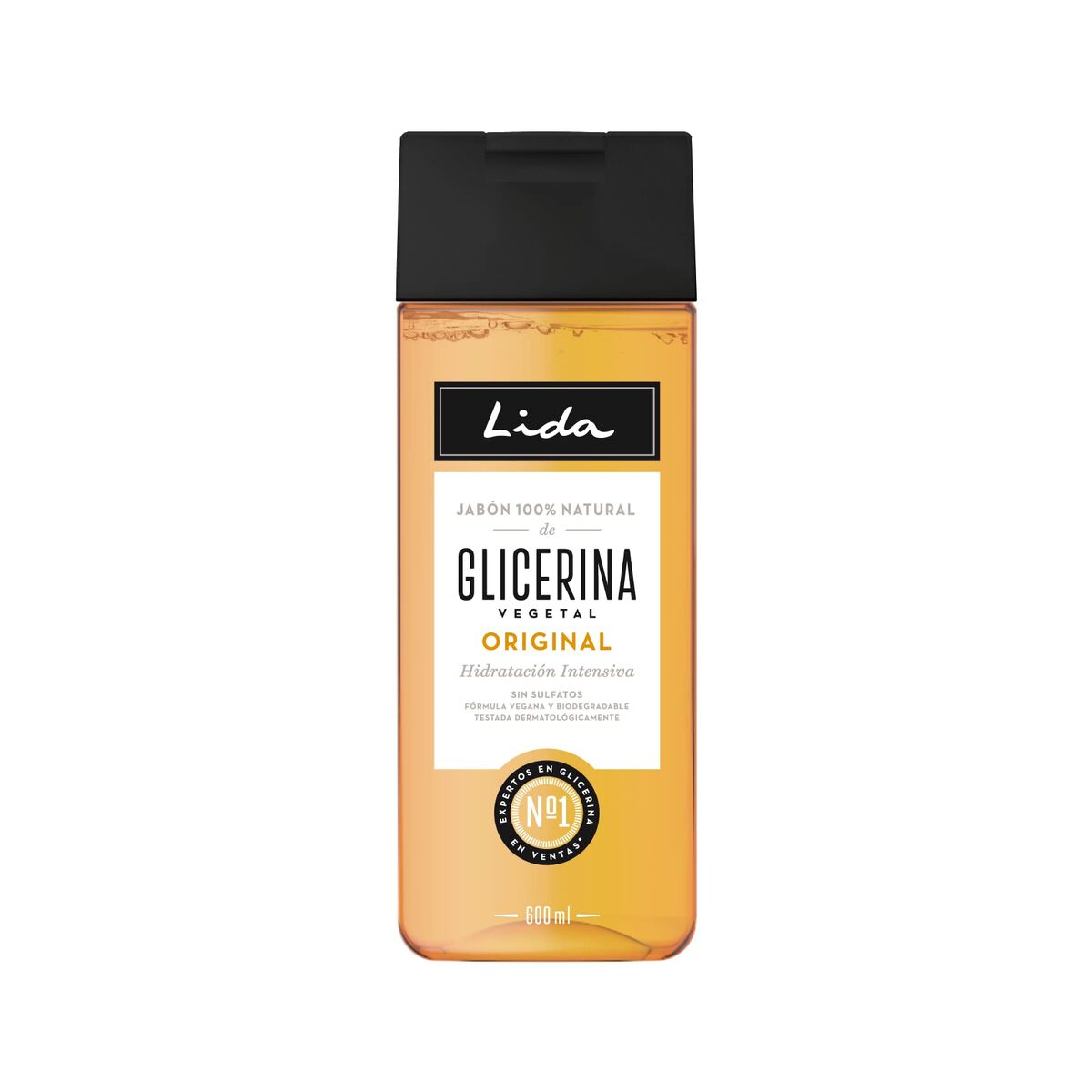Glycerine Soap Lida Natural Liquid (600 ml) - Nova Cosmetici