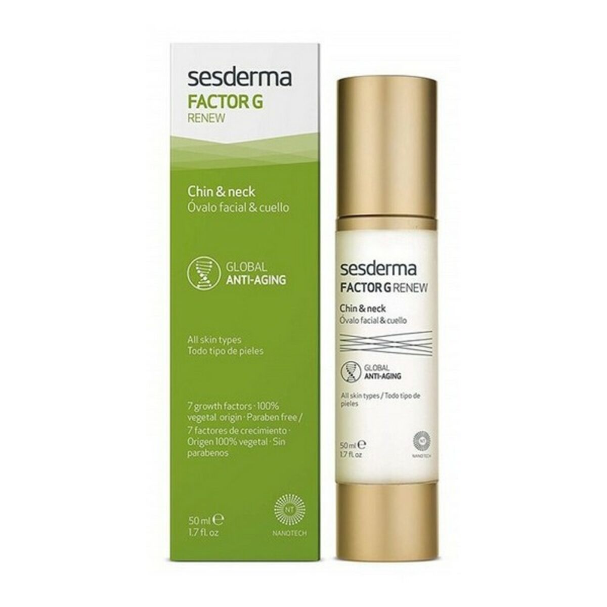 Anti-ageing Cream for the Neck Factor G Renew Sesderma Factor G Renew (50 ml) 50 ml - Nova Cosmetici