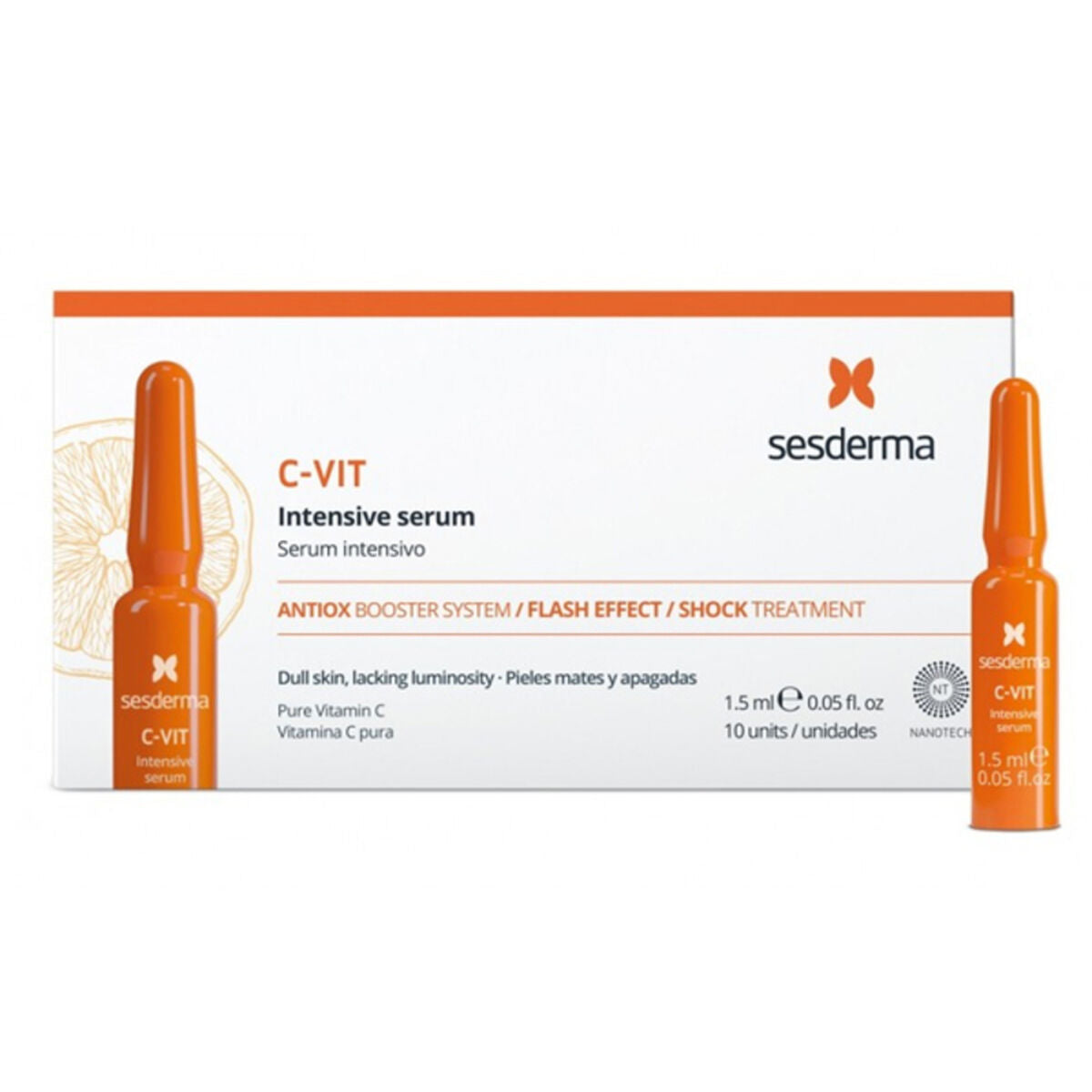 Antioxidant Serum C-VIT intensive Sesderma 9080-46169 (1,5 ml) 2 ml 1,5 ml - Nova Cosmetici