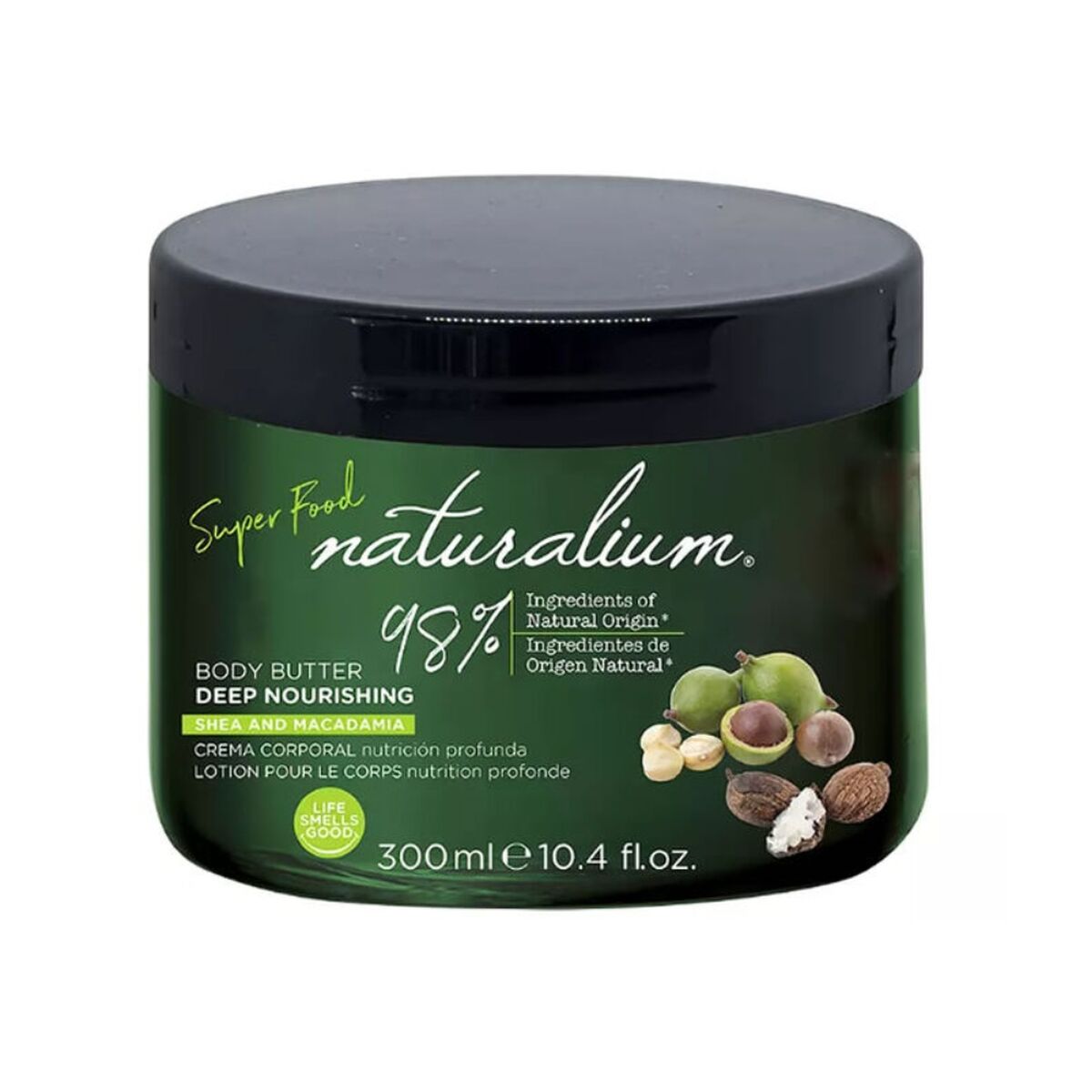 Moisturising Body Cream Naturalium Macadamia 300 ml - Nova Cosmetici
