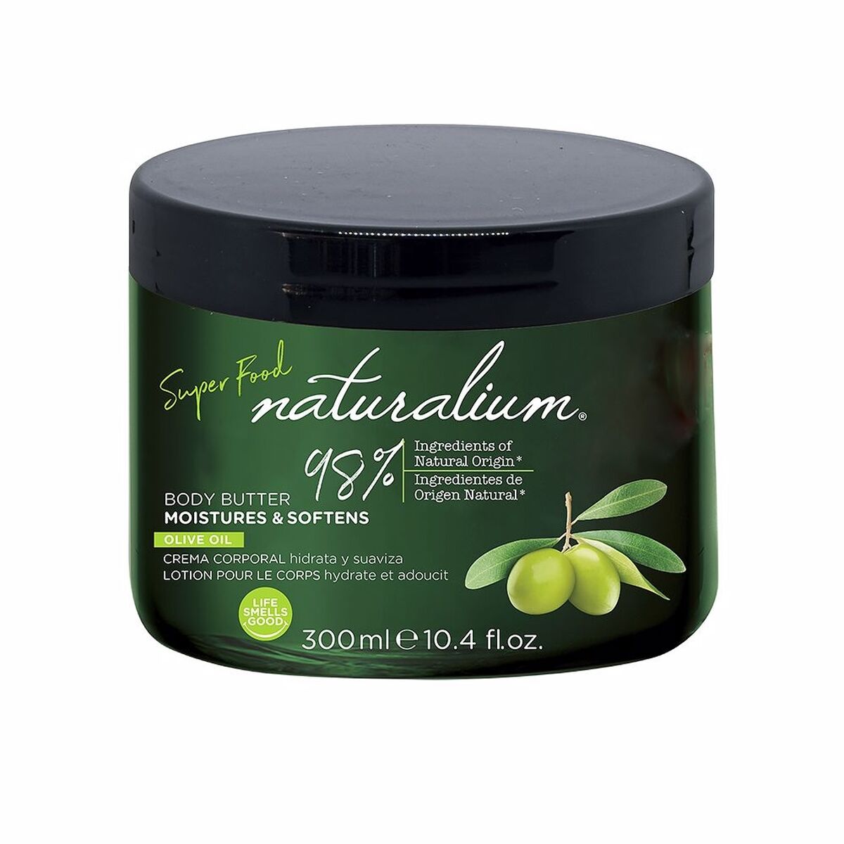 Moisturising Body Cream Naturalium Olive Oil 300 ml - Nova Cosmetici