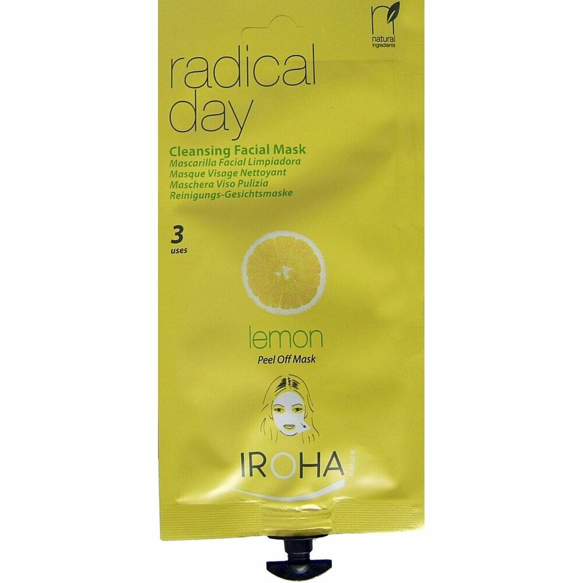 Facial Mask Peel Off Iroha IROHA55 Lemon - Nova Cosmetici