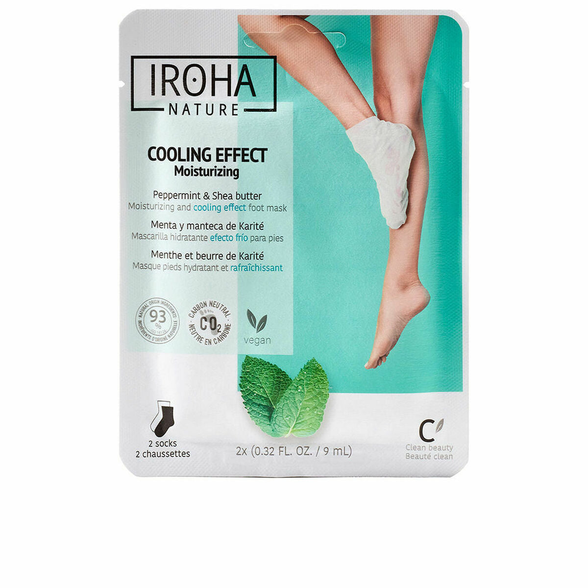Foot Mask Iroha Mint Socks Relaxing - Nova Cosmetici