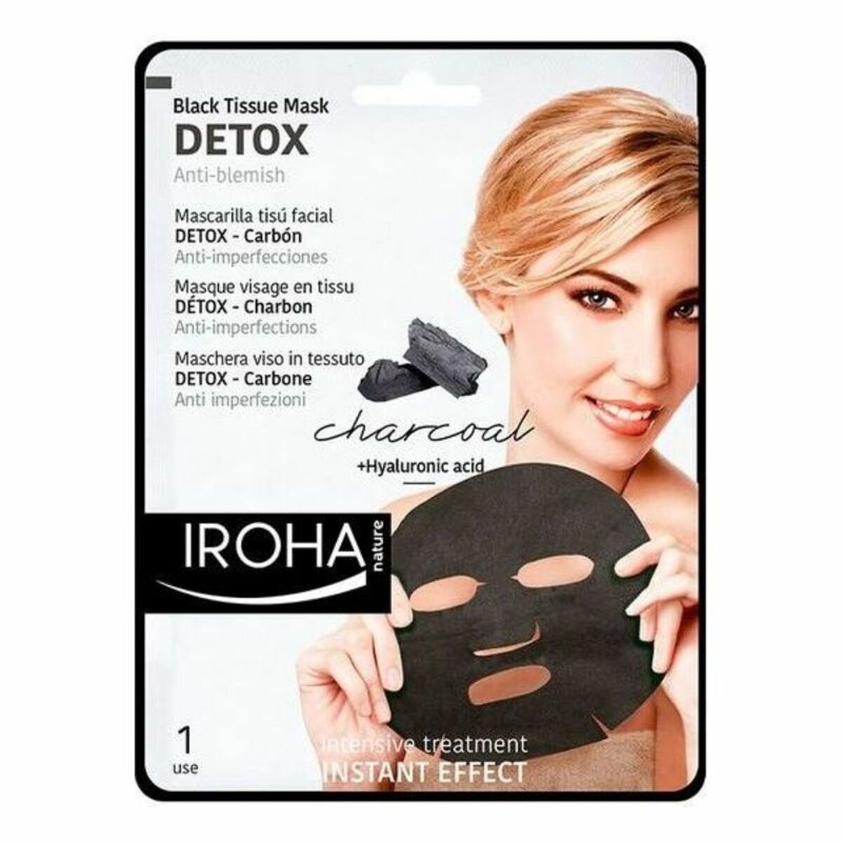 Cleansing Foam Detox Charcoal Black Iroha IROHA73 (1 Unit) - Nova Cosmetici