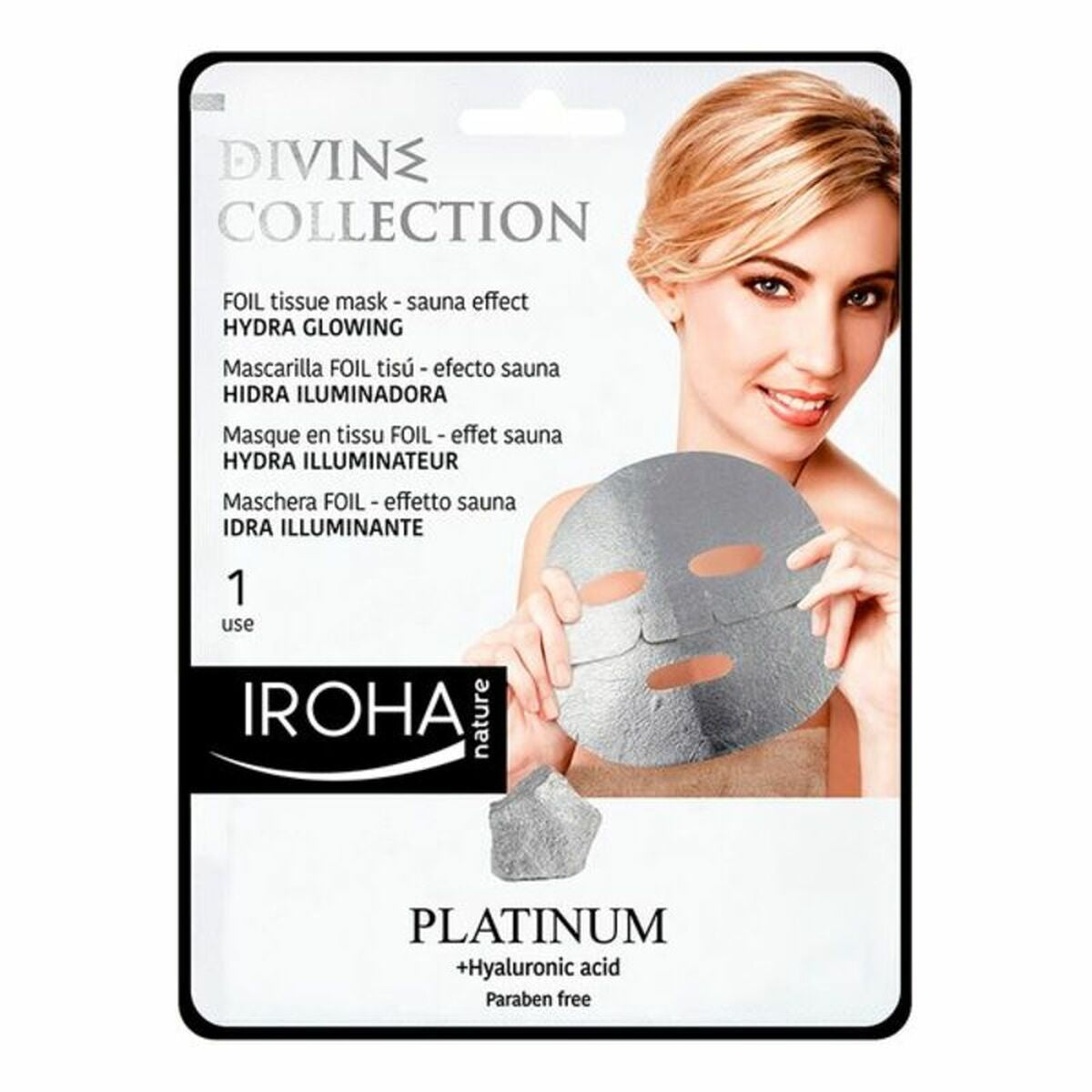 Facial Mask Platinum Iroha Platinum - Nova Cosmetici