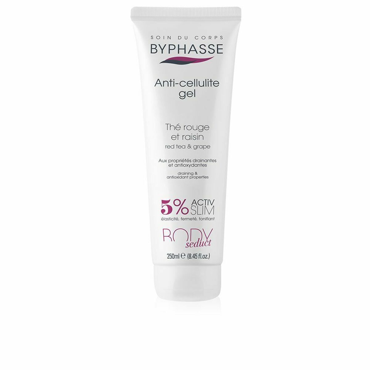 Anti-Cellulite Gel Byphasse Body Seduct Gel Nori Red Tea Grapes 250 ml - Nova Cosmetici