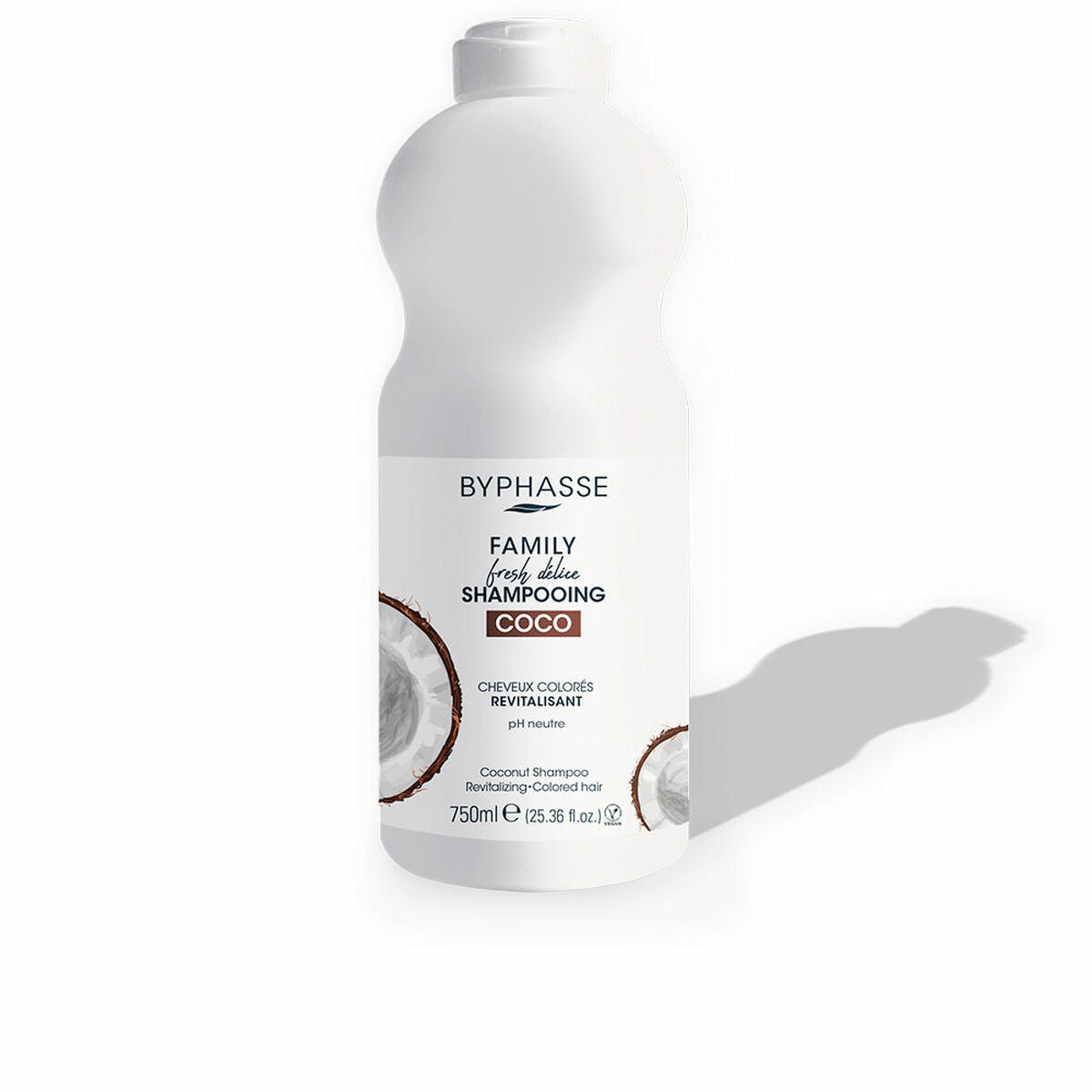 Revitalizing Shampoo Byphasse Family Fresh Delice Coconut Coloured hair (750 ml) - Nova Cosmetici