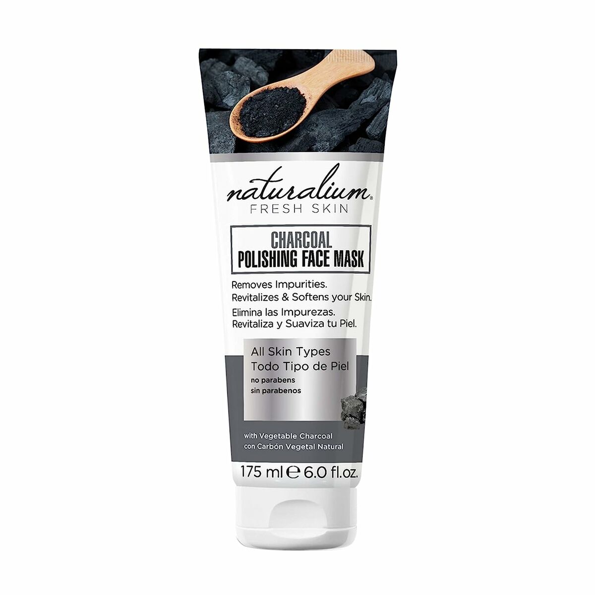 Facial Mask Naturalium Fresh Skin Exfoliant Charcoal 175 ml - Nova Cosmetici