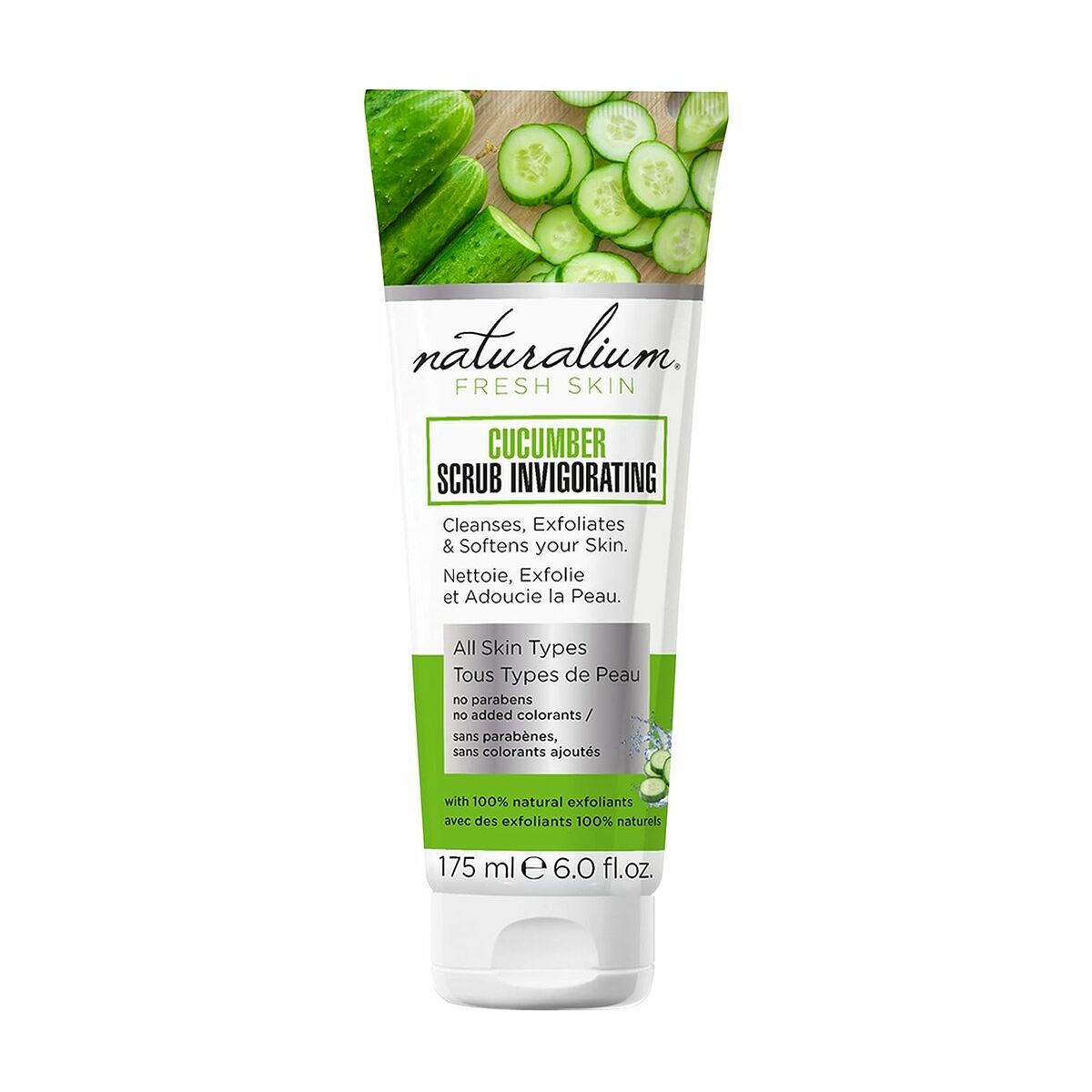 Body Exfoliator Naturalium Fresh Skin 175 ml Cucumber - Nova Cosmetici