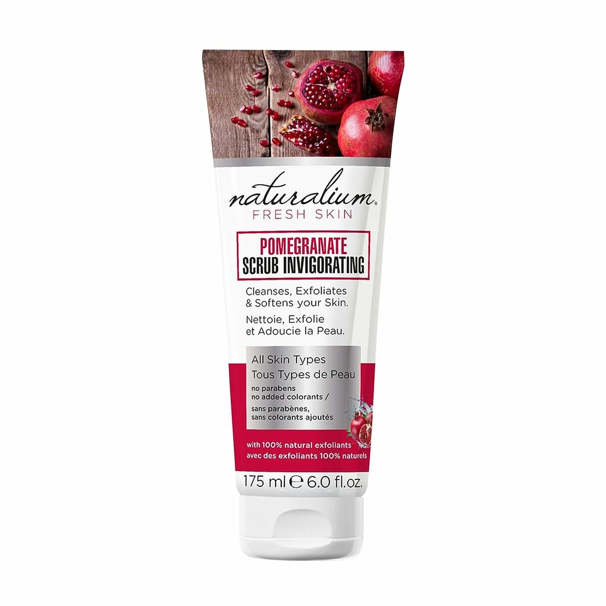 Body Exfoliator Naturalium Fresh Skin 175 ml Pomegranate - Nova Cosmetici