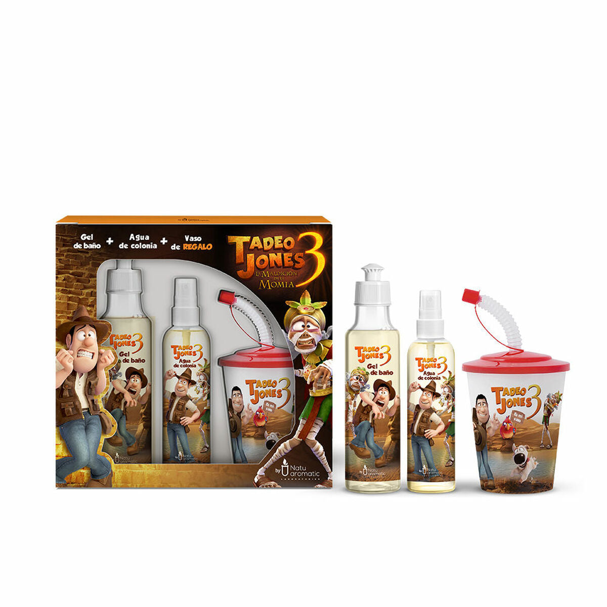 Child's Perfume Set Natuaromatic Tadeo Jones 3 Pieces - Nova Cosmetici