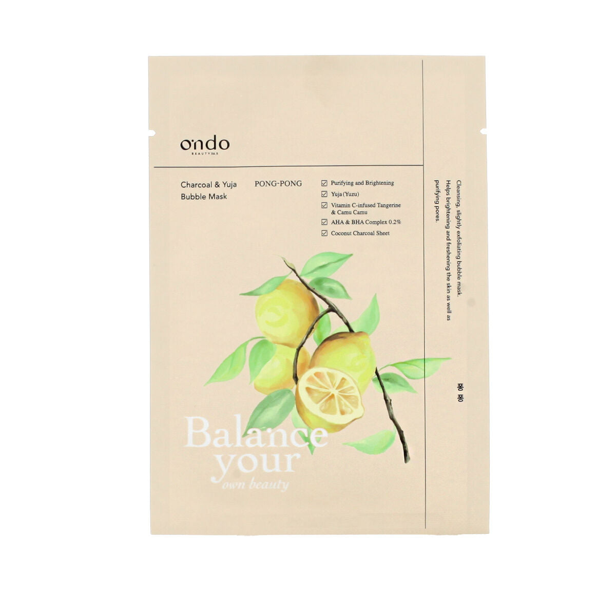 Exfoliating Mask Ondo Beauty 36.5 PONG-PONG - Nova Cosmetici
