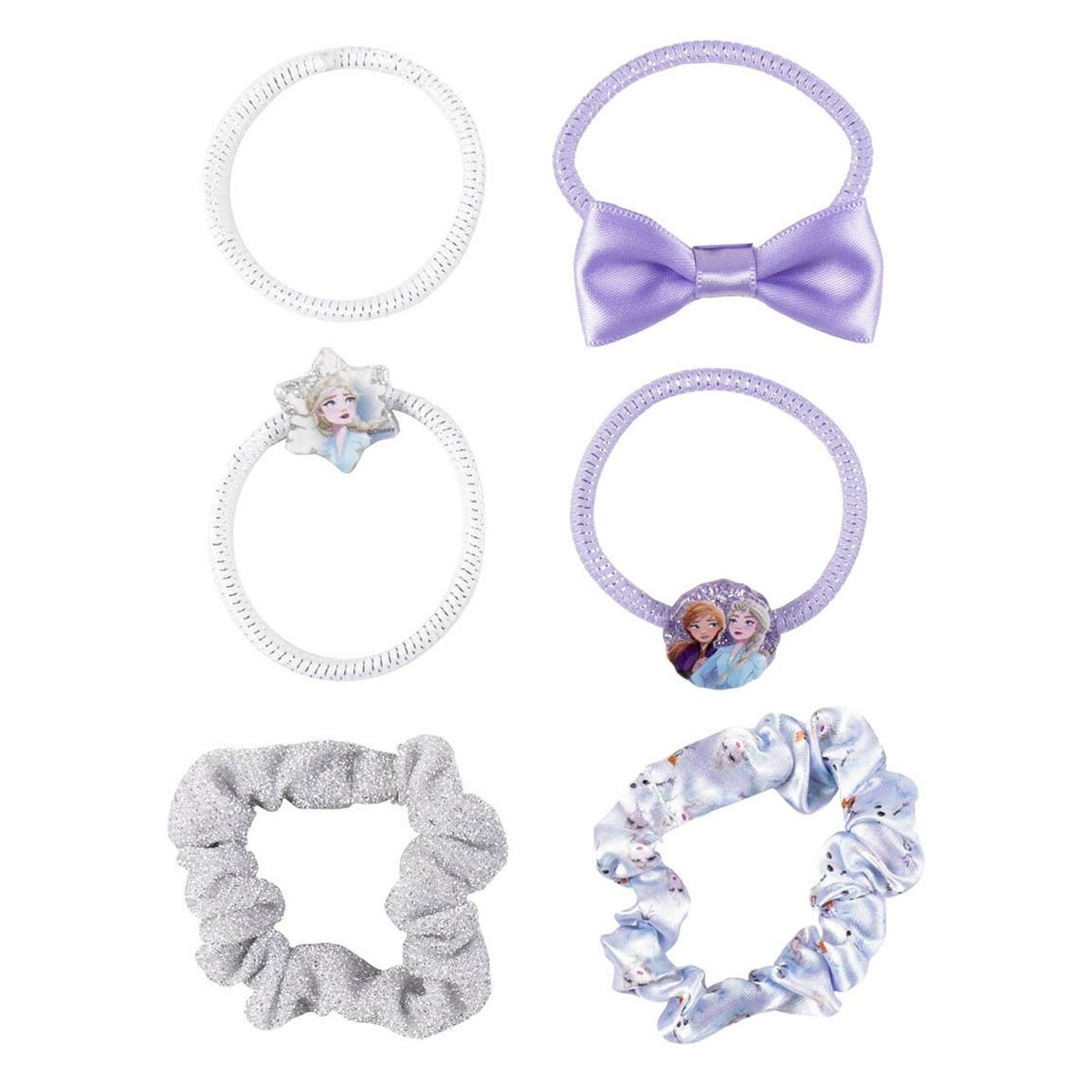 Hair ties Frozen Multicolour 6 Units - Nova Cosmetici