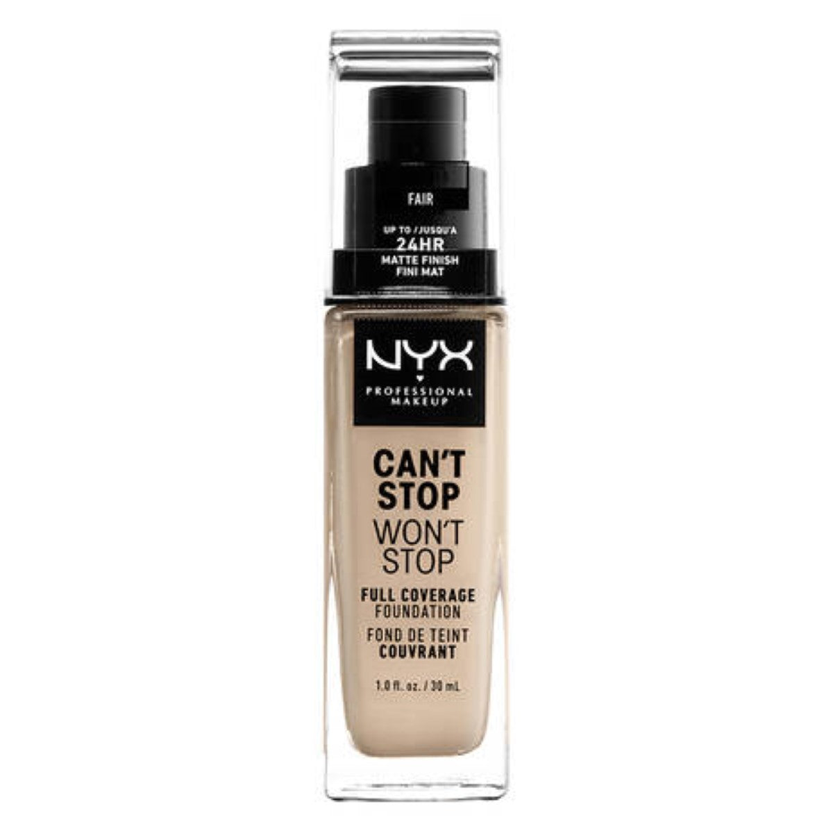 Crème Make-up Base NYX Can't Stop Won't Stop Fair (30 ml) - Nova Cosmetici