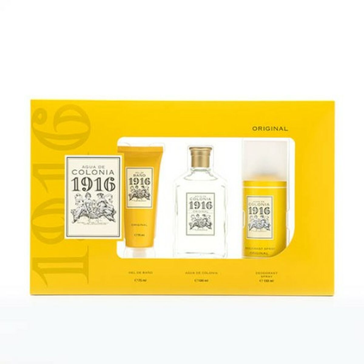 Unisex' Perfume Set Puig Agua de Colonia 1916 3 Pieces - Nova Cosmetici
