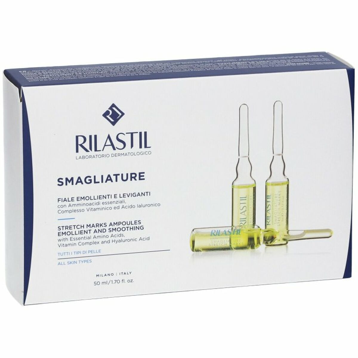 Anti-Stretch Mark Oil Rilastil SMAGLIATURE 5 ml 50 ml - Nova Cosmetici