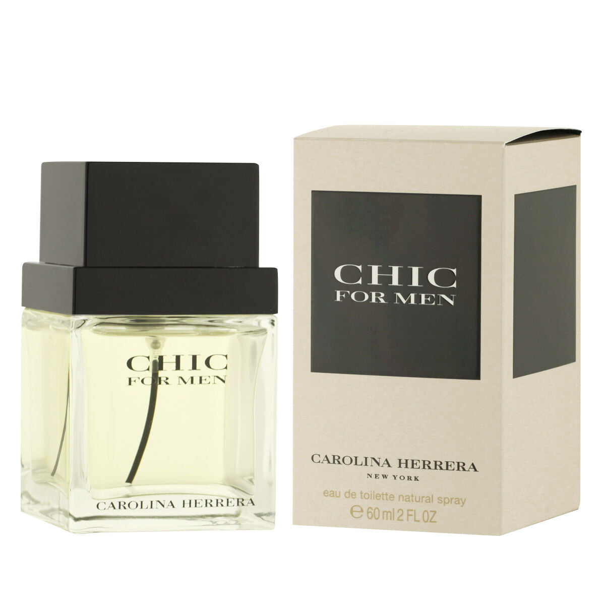 Men's Perfume Carolina Herrera EDT Chic for Men 60 ml - Nova Cosmetici