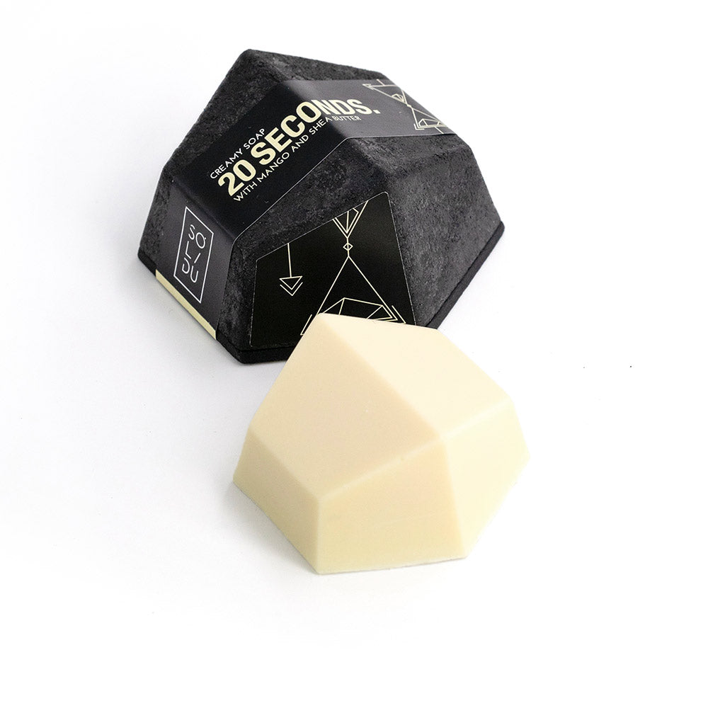 20 SECONDS creamy mango hand and body soap bar 55 gr - Nova Cosmetici