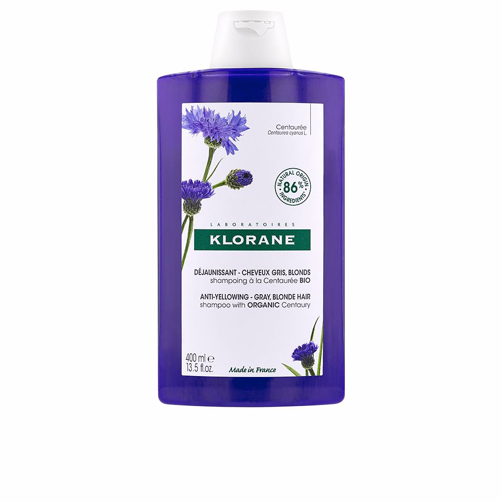 A LA CENTAUREA BIO champú antiamarilleo cabello gris y rubio 400 ml - Nova Cosmetici