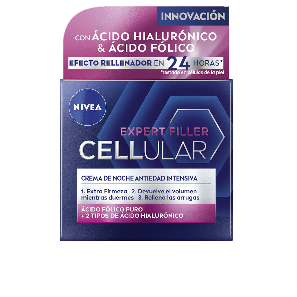CELLULAR FILLER hyaluronic & folic night cream 50 ml - Nova Cosmetici