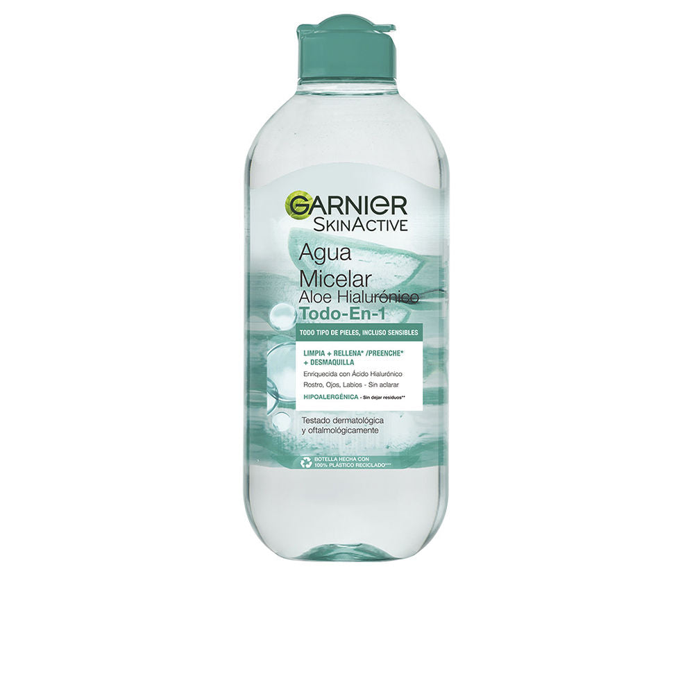 SKINACTIVE ALOE HIALURÓNICO agua micelar todo en 1 400 ml - Nova Cosmetici