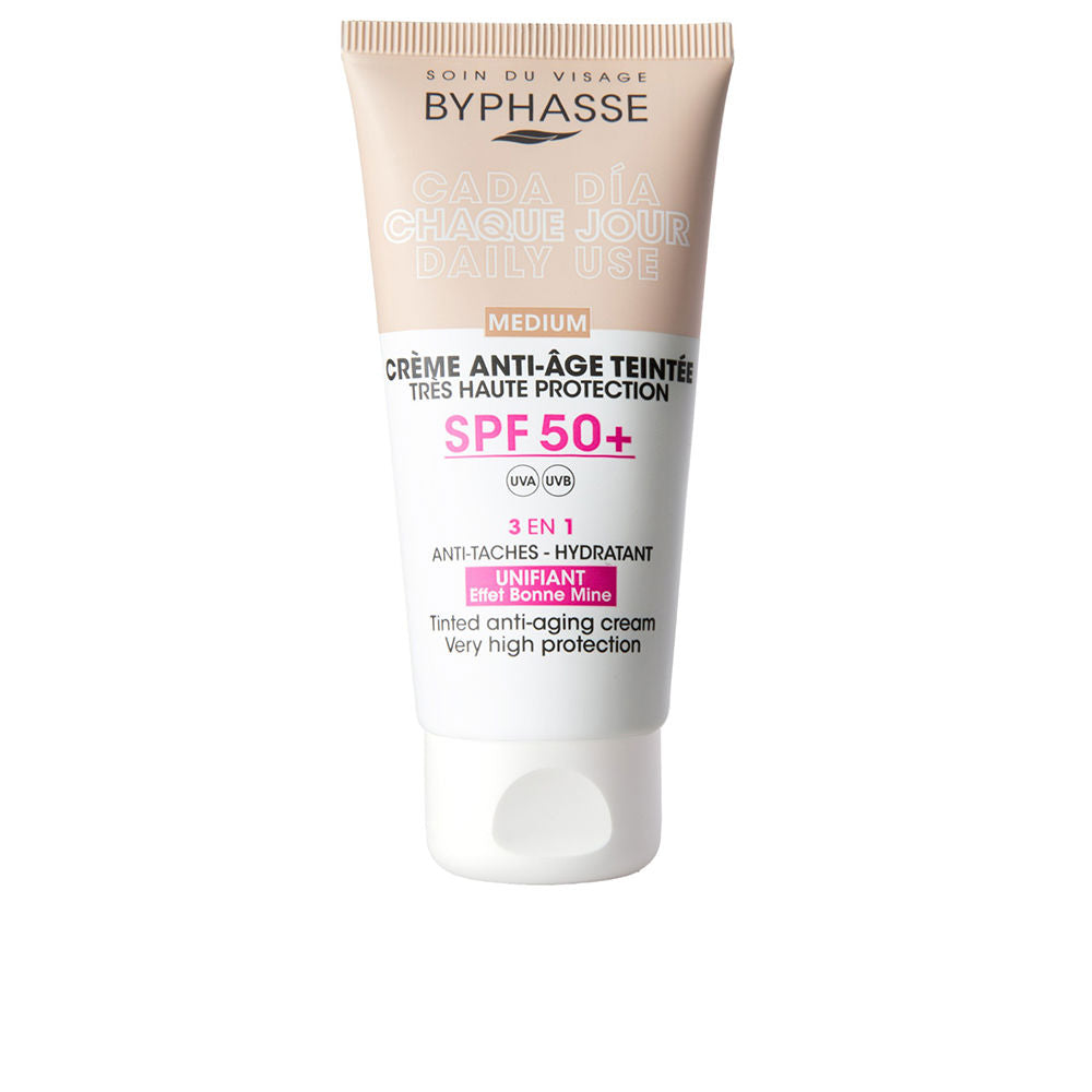 Anti-aging FACIAL CREAM with color SPF50+ #medium 50 ml - Nova Cosmetici