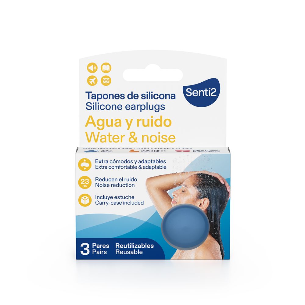 WATER AND NOISE silicone plugs 3 u - Nova Cosmetici