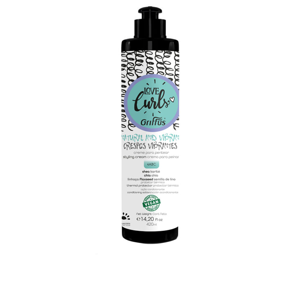 LOVE CURLS styling cream for vibrant curls 4abc 420 ml - Nova Cosmetici