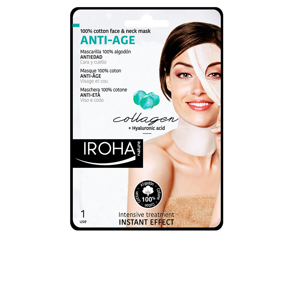 100% COTTON FACE & NECK MASK collagen-antiage 1 u - Nova Cosmetici