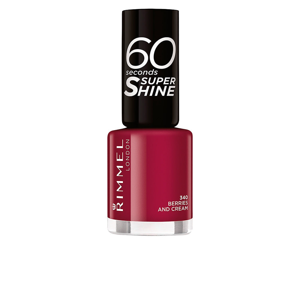 60 SECONDS SUPER SHINE nail polish #340-berries and cream 8 ml - Nova Cosmetici