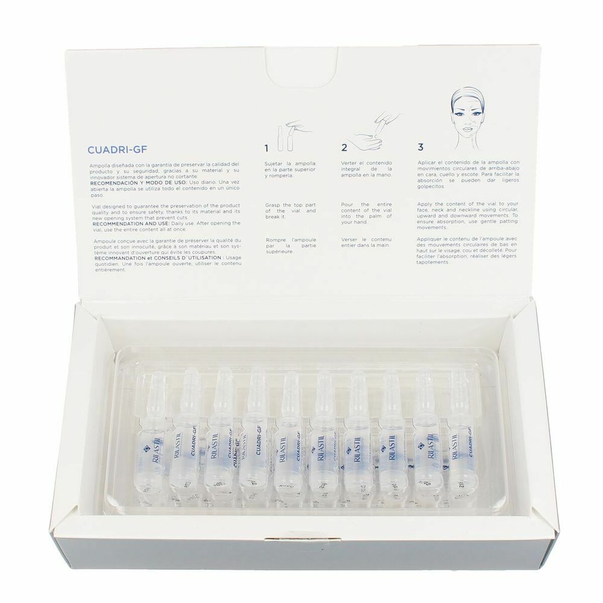 Ampoules Rilastil Cuadri-GF Anti-ageing (30 x 1,5 ml) - Nova Cosmetici