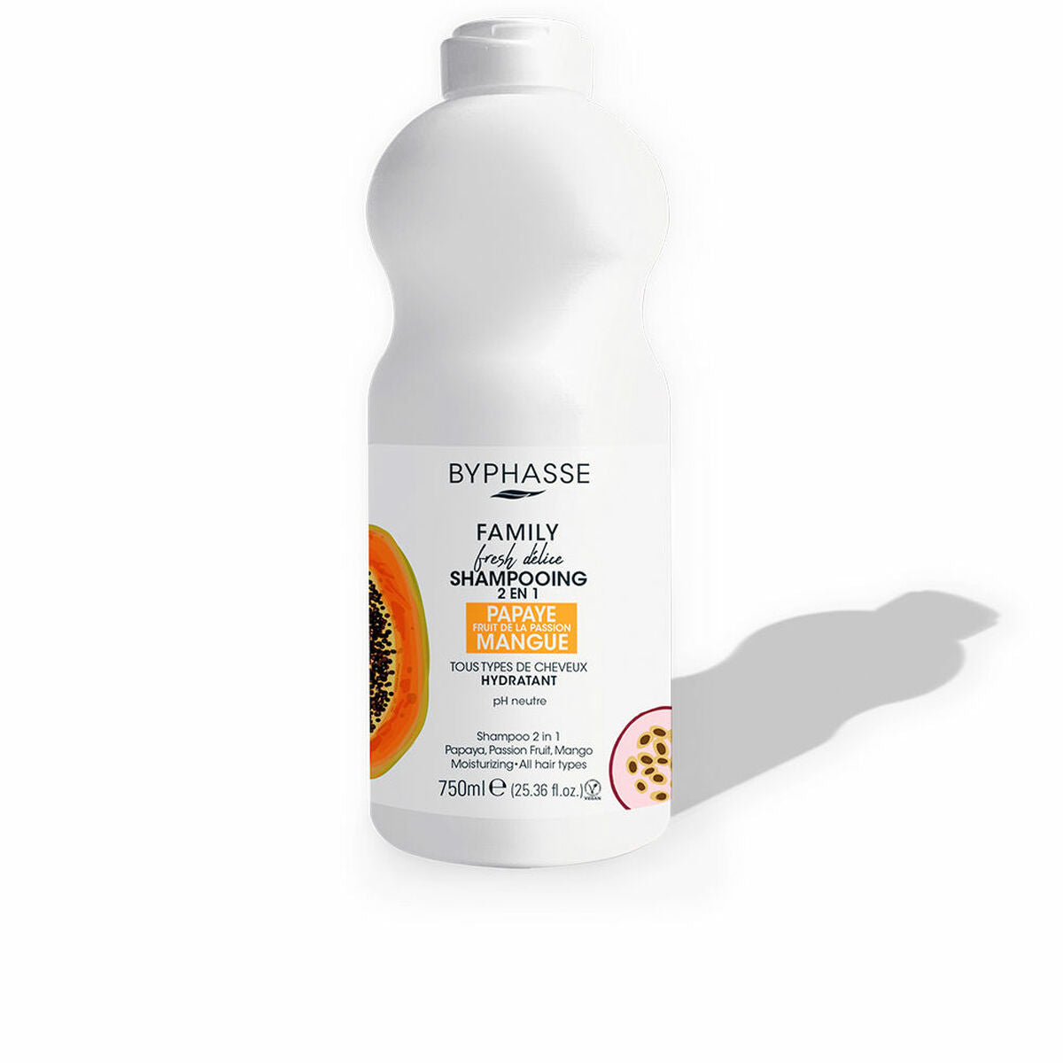 Shampoo and Conditioner Byphasse Family Fresh Delice Passion Fruit 750 ml - Nova Cosmetici