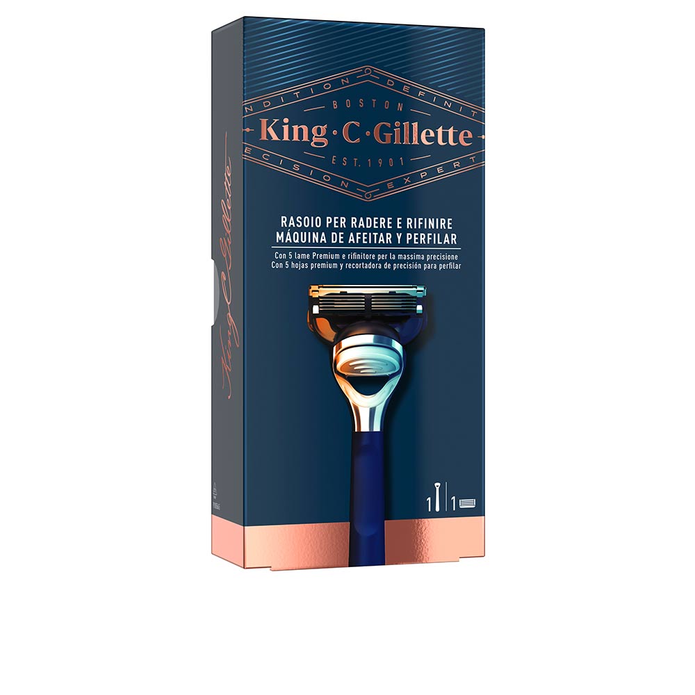 GILLETTE KING shave & edging razor 1 pz - Nova Cosmetici