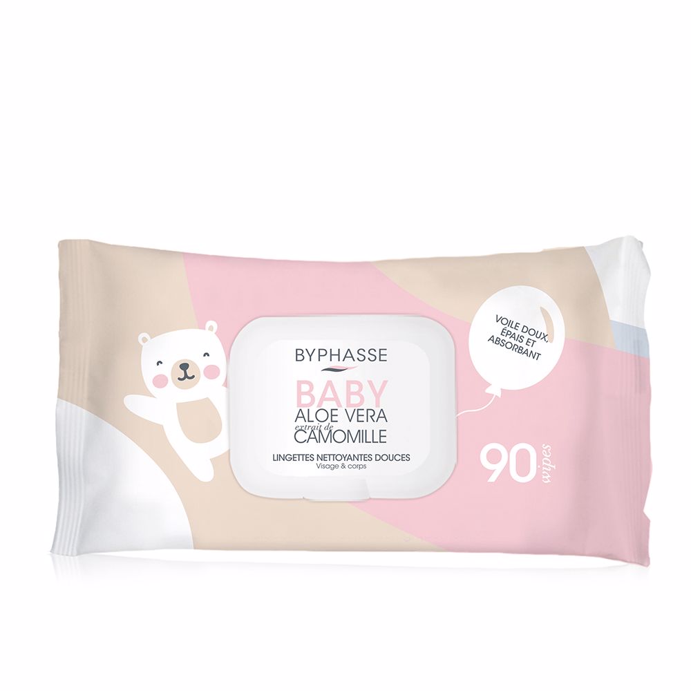 TOALLITAS LIMPIADORAS BEBÉ aloe vera y extracto de camomila 90 u - Nova Cosmetici